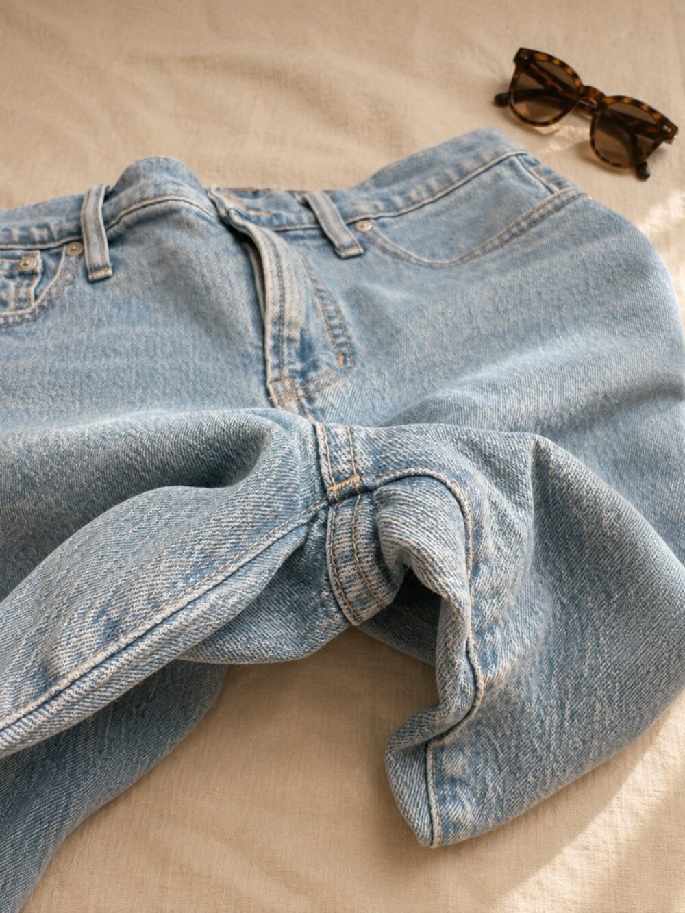 Madewell Perfect Vintage Jean Light Wash Straight Leg High Rise Women's 30 - Picture 5 of 7